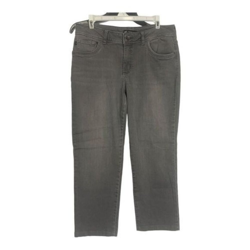 Lee Perfect Fit Gray Womens Jeans Size 12 Medium Cotton & Spandex
